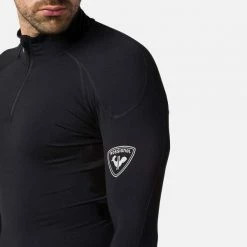 T-shirts Techniques ROSSIGNOL INFINI COMPRESSION RACE TOP BLACK 22 Noir -Vêtements hiver Homme Soldes 9 100754 infini compression race top black rliml04a 200 05