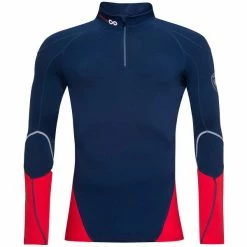 T-shirts Techniques ROSSIGNOL INFINI COMPRESSION RACE TOP DARK NAVY 23 Rouge / Bleu