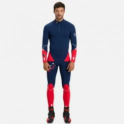 T-shirts Techniques ROSSIGNOL INFINI COMPRESSION RACE TOP DARK NAVY 23 Rouge / Bleu -Vêtements hiver Homme Soldes 9 102048 infini compression race top dark navy rliml04a 715 03
