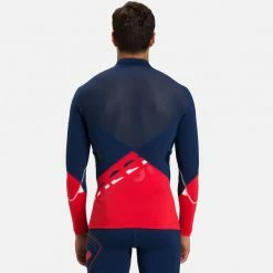 T-shirts Techniques ROSSIGNOL INFINI COMPRESSION RACE TOP DARK NAVY 23 Rouge / Bleu -Vêtements hiver Homme Soldes 9 102048 infini compression race top dark navy rliml04a 715 04