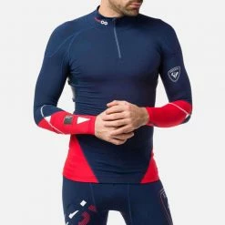T-shirts Techniques ROSSIGNOL INFINI COMPRESSION RACE TOP DARK NAVY 23 Rouge / Bleu -Vêtements hiver Homme Soldes 9 102048 infini compression race top dark navy rliml04a 715 06