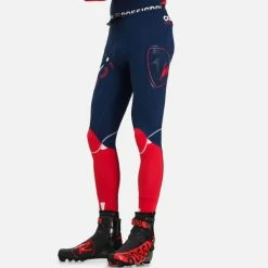 Collants De Ski ROSSIGNOL INFINI COMPRESSION RACE TIGHTS DARK NAVY 23 Bleu / Rouge -Vêtements hiver Homme Soldes 9 102054 infini compression race tights dark navy rlimu03a 715 04