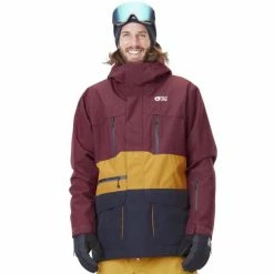 Vestes De Ski PICTURE PURE JKT KETCHUP/DARK BLUE 22 Rouge / Bleu -Vêtements hiver Homme Soldes 9 102168 mvt351 b 03