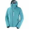 Vestes De Ski SALOMON OUTLAW 3L JKT M BARRIER REEF 22 Bleu -Vêtements hiver Homme Soldes 9 102372 outlaw 3l jktm barrier reef lc1575800 01