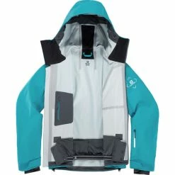 Vestes De Ski SALOMON OUTLAW 3L JKT M BARRIER REEF 22 Bleu -Vêtements hiver Homme Soldes 9 102372 outlaw 3l jktm barrier reef lc1575800 06