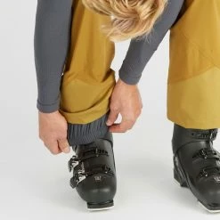 Pantalons De Ski SALOMON OUTLAW 3L PANT BRONZE BROWN 22 Marron -Vêtements hiver Homme Soldes 9 102373 outlaw 3l pant bronze brown lc1575900 05