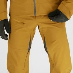 Pantalons De Ski SALOMON OUTLAW 3L PANT BRONZE BROWN 22 Marron -Vêtements hiver Homme Soldes 9 102373 outlaw 3l pant bronze brown lc1575900 06