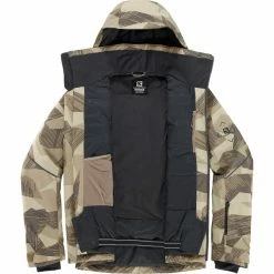 Vestes De Ski SALOMON BRILLIANT JKT M ROASTED CASHEW/AO/EBONY 22 Beige / Marron -Vêtements hiver Homme Soldes 9 102374 brilliant jkt m roasted cashew ao ebony lc1576400 02