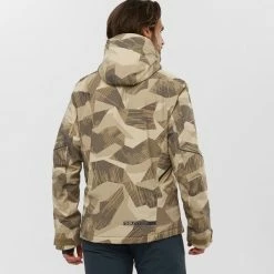 Vestes De Ski SALOMON BRILLIANT JKT M ROASTED CASHEW/AO/EBONY 22 Beige / Marron -Vêtements hiver Homme Soldes 9 102374 brilliant jkt m roasted cashew ao ebony lc1576400 05