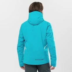 Vestes De Ski SALOMON BRILLIANT JKT M BARRIER REEF 22 Bleu -Vêtements hiver Homme Soldes 9 102375 brilliant jkt m barrier reef lc1576500 06
