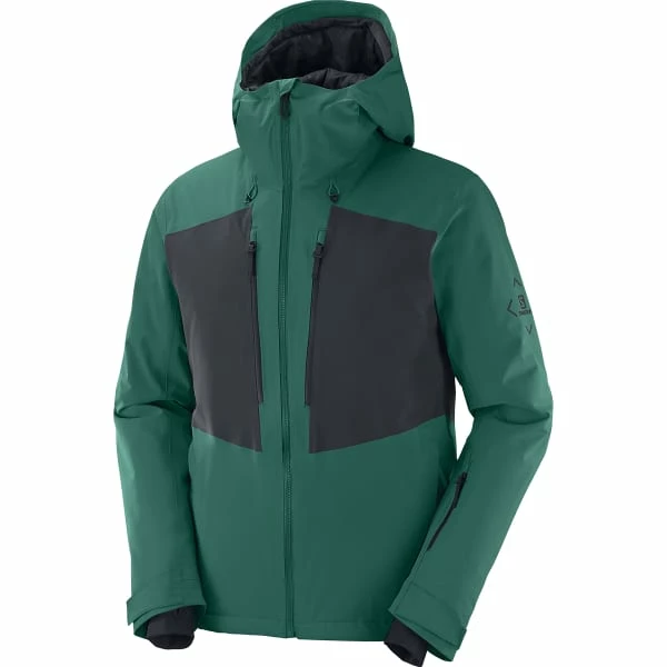 Vestes De Ski SALOMON HIGHLAND JKT M PACIFIC/EBONY 22 Gris / Vert 3 Vestes De Ski SALOMON HIGHLAND JKT M PACIFIC/EBONY 22 Gris / Vert