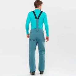 Pantalons De Ski SALOMON FORCE PANT M MALLARD BLUE 22 Bleu -Vêtements hiver Homme Soldes 9 102427 force pant m mallard blue lc1583600 04