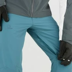 Pantalons De Ski SALOMON FORCE PANT M MALLARD BLUE 22 Bleu -Vêtements hiver Homme Soldes 9 102427 force pant m mallard blue lc1583600 06