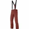Pantalons De Ski SALOMON FORCE PANT M MADDER BROWN 22 Marron -Vêtements hiver Homme Soldes 9 102433 force pant m madder brown lc1583800 01