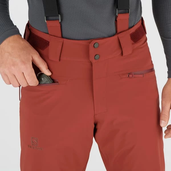 Pantalons De Ski SALOMON FORCE PANT M MADDER BROWN 22 Marron 5 Pantalons De Ski SALOMON FORCE PANT M MADDER BROWN 22 Marron – Image 3