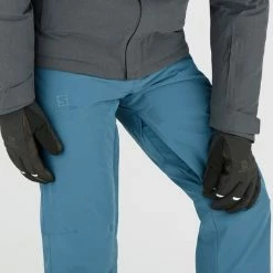 Pantalons De Ski SALOMON EDGE PANT M MALLARD BLUE 22 Bleu -Vêtements hiver Homme Soldes 9 102437 edge pant m mallard blue lc1584500 05