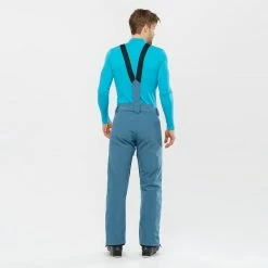Pantalons De Ski SALOMON EDGE PANT M MALLARD BLUE 22 Bleu -Vêtements hiver Homme Soldes 9 102437 edge pant m mallard blue lc1584500 06