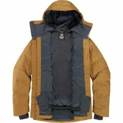 Vestes De Ski SALOMON SNOWSHELTER JKT M BRONZE BROWN/CUMIN/HEA 22 Marron -Vêtements hiver Homme Soldes 9 102444 snowshelter jkt m bronze brown cumin hea lc1586900 03