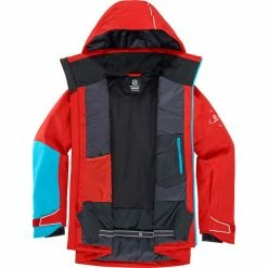 Vestes De Ski SALOMON RACE JKT M GOJI BERRY/BARRIER REEF 22 Rouge -Vêtements hiver Homme Soldes 9 102447 race jacket m goji berry barrier reef lc1587000 05