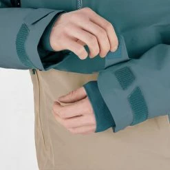 Vestes De Ski SALOMON GRAVITY INSUL GTX®JKT M ROASTED CASHEW/M 22 Bleu / Beige -Vêtements hiver Homme Soldes 9 102458 gravity insul gtx r jkt m roasted cashew m lc1590400 04