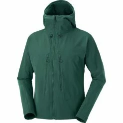 Vestes Softshells SALOMON OUTPEAK SOFTSHELL HDY M PACIFIC 22 Vert