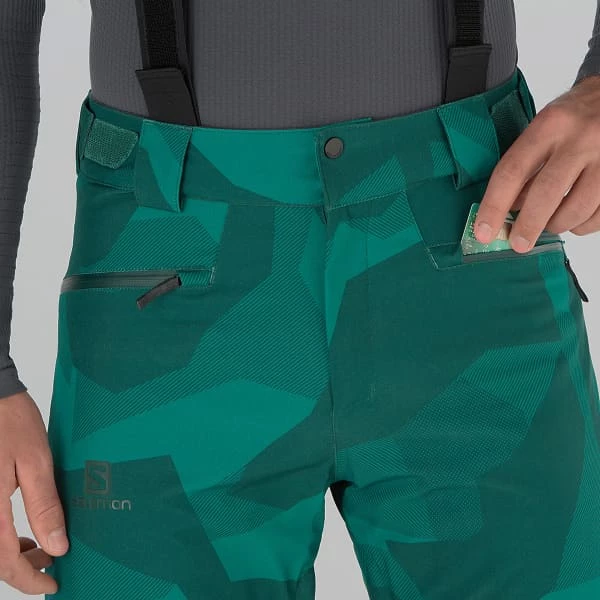 Pantalons De Ski SALOMON EDGE PANT M PACIFIC/AO 22 Vert 7 Pantalons De Ski SALOMON EDGE PANT M PACIFIC/AO 22 Vert – Image 5