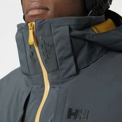 Vestes De Ski HELLY HANSEN ALPHA INFINITY JACKET SLATE 22 Gris -Vêtements hiver Homme Soldes 9 102550 alpha infinity jacket slate 65775 983 05