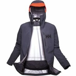 Vestes De Ski HELLY HANSEN RIDGE INFINITY SHELL JKT SLATE 22 Gris -Vêtements hiver Homme Soldes 9 102658 ridge infinity shell jkt slate 65809 983 03