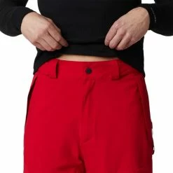 Pantalons De Ski COLUMBIA POWDER STASH PANT MOUNTAIN RED 22 Rouge -Vêtements hiver Homme Soldes 9 102742 powder stash pant mountain red 1910051 613 03