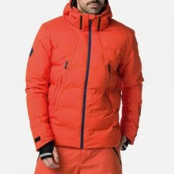 Vestes De Ski ROSSIGNOL DEPART JKT LAVA ORANGE 22 Orange -Vêtements hiver Homme Soldes 9 102921 depart jkt lava orange rlimj04 426 05