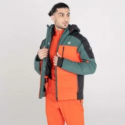 Vestes De Ski DARE 2B PIVOTAL JKT FERNGR/AMBRG 22 Noir / Orange / Vert -Vêtements hiver Homme Soldes 9 104299 pivotal jkt ferngr ambrg dmp498 hah 04