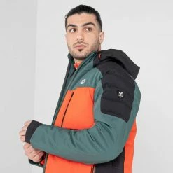 Vestes De Ski DARE 2B PIVOTAL JKT FERNGR/AMBRG 22 Noir / Orange / Vert -Vêtements hiver Homme Soldes 9 104299 pivotal jkt ferngr ambrg dmp498 hah 05