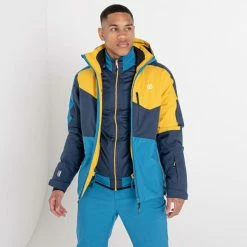 Vestes De Ski DARE 2B SUPERNOVA JKT NGHTFL/GLOWL 22 Bleu / Jaune -Vêtements hiver Homme Soldes 9 104305 supernova jkt nghtfl glowl dmp500 vzd 05