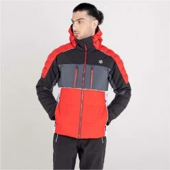 Vestes De Ski DARE 2B PIVOTAL JKT BLACK/EBONY 22 Noir / Rouge / Gris -Vêtements hiver Homme Soldes 9 104651 pivotal jacket black ebony dmp498 06n 03