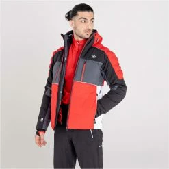 Vestes De Ski DARE 2B PIVOTAL JKT BLACK/EBONY 22 Noir / Rouge / Gris -Vêtements hiver Homme Soldes 9 104651 pivotal jacket black ebony dmp498 06n 04