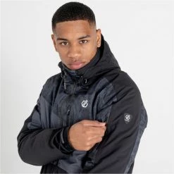 Vestes De Ski DARE 2B SUPERNOVA JKT BLACK/EBONY 22 Noir / Gris -Vêtements hiver Homme Soldes 9 104659 supernova jacket black ebony dmp500 06n 06