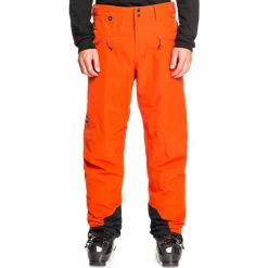 Pantalons De Ski QUIKSILVER BOUNDRY PT M SNPT DARK ORANGE 23 Orange