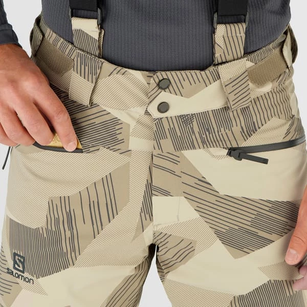 Pantalons De Ski SALOMON FORCE PANT M ROASTED CASHEW/AO 22 Beige / Marron 8 Pantalons De Ski SALOMON FORCE PANT M ROASTED CASHEW/AO 22 Beige / Marron – Image 6