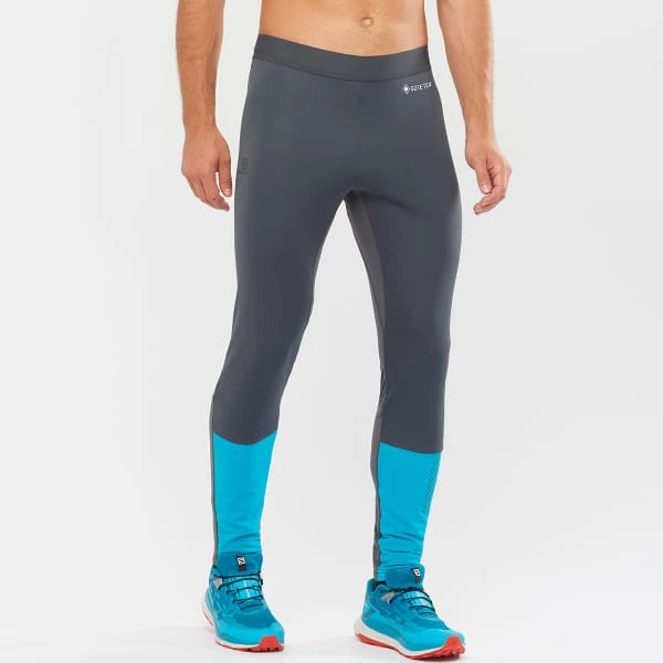 Collants De Ski SALOMON GTX® WS SSHELL TIGHT M EBONY/BARRIE 22 Gris / Bleu 7 Collants De Ski SALOMON GTX® WS SSHELL TIGHT M EBONY/BARRIE 22 Gris / Bleu – Image 5