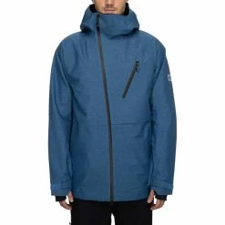 Vestes De Ski 686 M GLCR HYDRA THERMAGRAPH JKT BLUE STORM HEATHER 22 Bleu