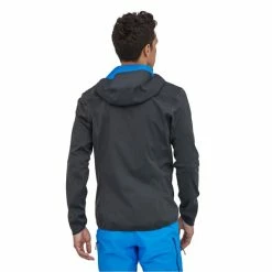 Vestes De Ski PATAGONIA M'S UPSTRIDE JKT SMOLDER BLUE 22 Bleu / Gris -Vêtements hiver Homme Soldes 9 105445 29930 smdb 03