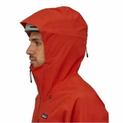 Vestes De Ski PATAGONIA M'S POWDER BOWL JKT HOT EMBER 22 Rouge -Vêtements hiver Homme Soldes 9 105489 31392 hte 04