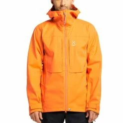 HAGLÖFS Vestes De Ski HAGLOFS TOURING INFINIUM JACKET MEN FLAME ORANGE 22 Orange -Vêtements hiver Homme Soldes 9 105944 touring infinium jacket men flame orange 605025 4n8 03