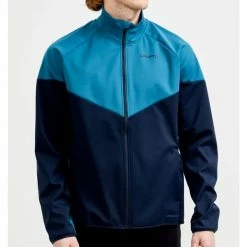 Vestes De Ski CRAFT GLIDE BLOCK JKT M UNIVERSE-BLAZE Bleu -Vêtements hiver Homme Soldes 9 106015 glide block jkt m universe blaze co1909596 676396 02