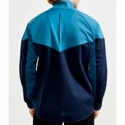 Vestes De Ski CRAFT GLIDE BLOCK JKT M UNIVERSE-BLAZE Bleu -Vêtements hiver Homme Soldes 9 106015 glide block jkt m universe blaze co1909596 676396 03