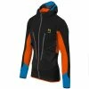 Vestes De Ski KARPOS PIZ PALU JKT BLACK TANGERINE TANGO 22 Noir / Orange / Bleu
