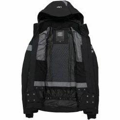 Vestes De Ski CMP MAN JACKET ZIP HOOD NERO 22 Noir / Gris / Blanc -Vêtements hiver Homme Soldes 9 106558 man jacket zip hood nero 30w0457 u901 04
