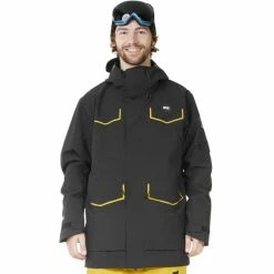 Vestes De Ski PICTURE TROOP JKT BLACK 22 Noir -Vêtements hiver Homme Soldes 9 106946 troop jkt black mvt296 b 03