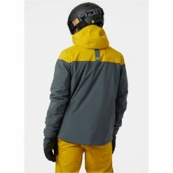 Vestes De Ski HELLY HANSEN GRAVITATION JACKET SLATE 22 Gris / Jaune -Vêtements hiver Homme Soldes 9 107855 gravitation jacket slate 65743 983 04