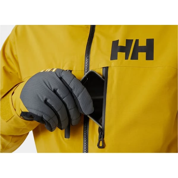 Vestes De Ski HELLY HANSEN GARIBALDI INFINITY JACKET ARROWWOOD 22 Jaune / Orange 8 Vestes De Ski HELLY HANSEN GARIBALDI INFINITY JACKET ARROWWOOD 22 Jaune / Orange – Image 6